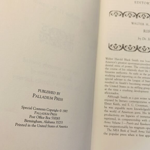 RIFLES by Walter H.B. Smith Vol II NRA Firearms Classics LEATHER 22K Gold Gilded - Picture 6 of 16